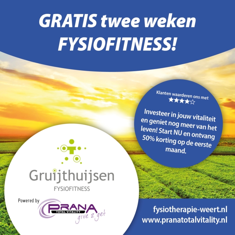 Actie Fysio Fitness @Prana Total Vitality