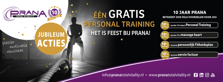 Prana bestaat 10 jaar!